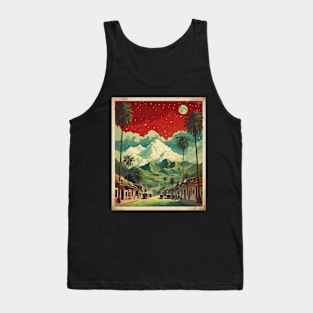 Lima Peru Starry Night Tourism Travel Vintage Poster Art Tank Top